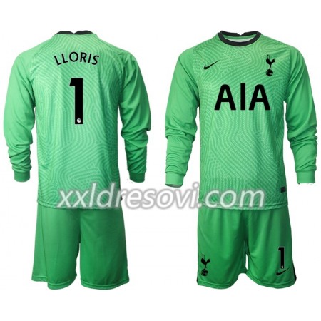 Tottenham Hotspur Hugo Lloris 1 Golmanski Dječji Komplet Dresovi za Nogomet 2020-2021 M001 Dugim Rukavima (+ kratke hlače)